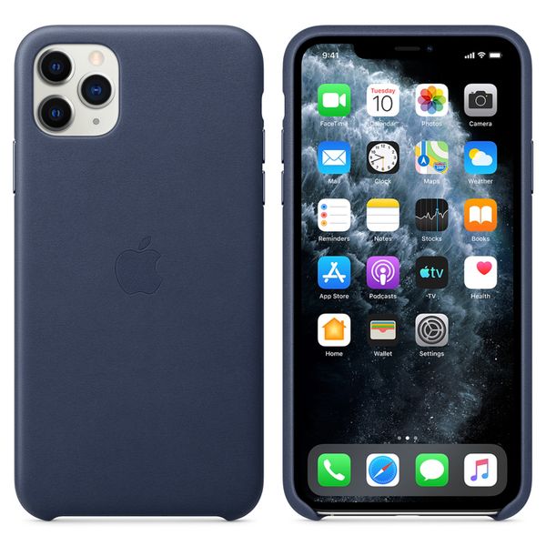 Apple Cover in Pelle iPhone 11 Pro Max - Midnight Blue