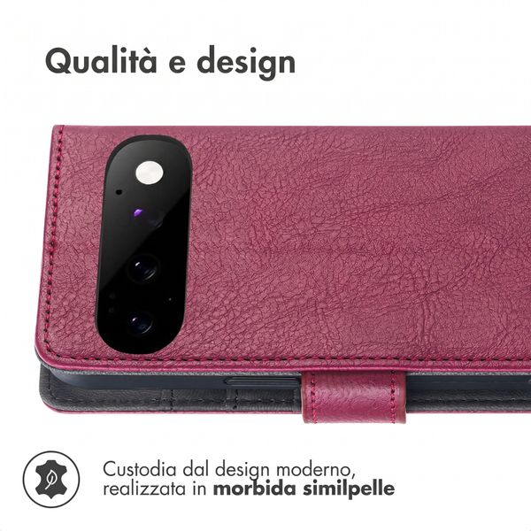 imoshion Cover a libro di Lusso Google Pixel 11 - Bordeaux