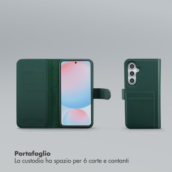 Selencia Libreria rimovibile Olyn con MagSafe Samsung Galaxy S24 FE - Verde