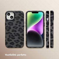 Selencia Cover Sabi Stampa pantera con MagSafe Apple iPhone 14 - Midnight Black