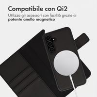 imoshion Cover a libro di lusso 2-in-1 rimovibile Samsung Galaxy A55 - Nero