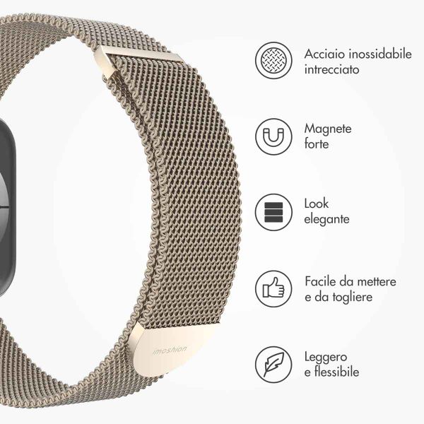 imoshion Cinturino milanese magnetico Apple Watch | 38/40/41/42 mm - Taglia M - Champagne Gold