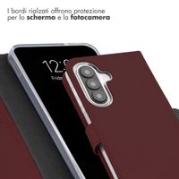 Selencia Cover a libro in vera pelle Samsung Galaxy A27 (5G) - Burgundy