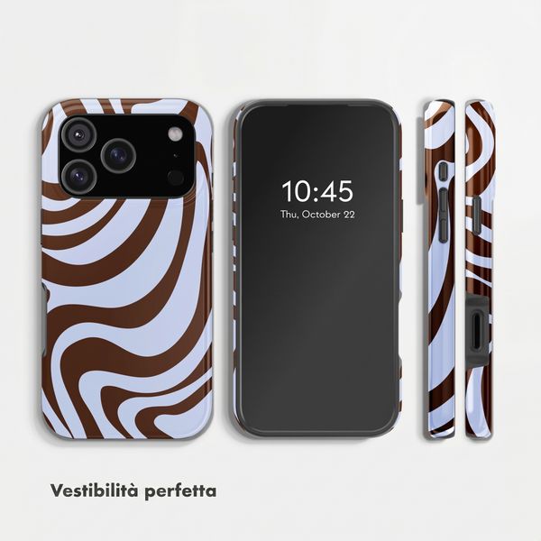 Selencia Cover Posteriore Vivid Apple iPhone 17 Pro - Dream Swirl Chocolate