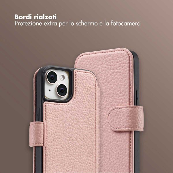 Selencia Cover Riva con MagSafe e cordino Apple iPhone 15 - Old Pink