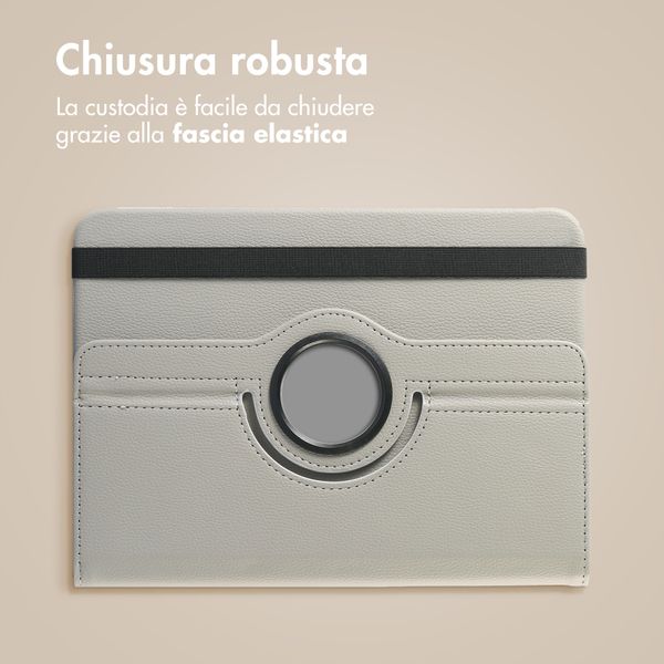 imoshion Cover Girevole a 360° Samsung Galaxy Tab A11 Plus - Grigio