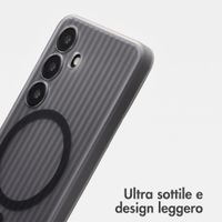 Accezz Cover Lite con MagSafe | Fluted | Samsung Galaxy S24 - Grigio