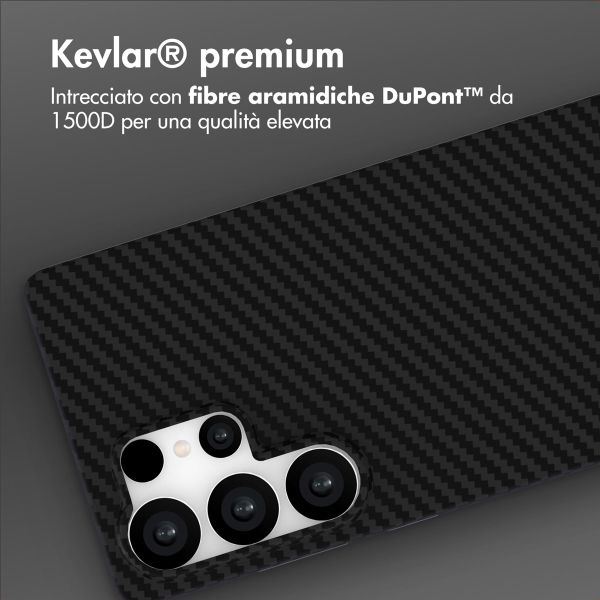 Accezz Cover MagSafe Kevlar® Samsung Galaxy S25 Ultra - Nero