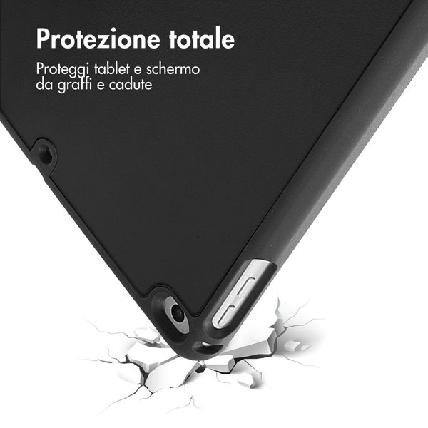 imoshion Cover a libro Trifold Apple iPad 6 (2018) 9.7 pollici / iPad 5 (2017) 9.7 pollici / Air 2 (2014)/Air 1 (2013) - Nero