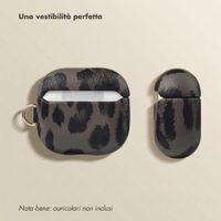 Selencia Cover Sabi stampa pantera  Apple Airpods 4 - Midnight Black