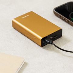 imoshion Powerbank in alluminio Ultra Series 20.000 mAh - Ricarica rapida fino a 33 watt - Oro