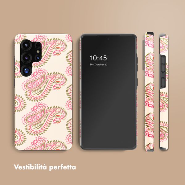 Selencia Cover posteriore Vivid con MagSafe Samsung Galaxy S25 Ultra - Paisley Blush