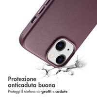 Accezz Cover in Pelle con MagSafe Apple iPhone 15 - Heath Purple