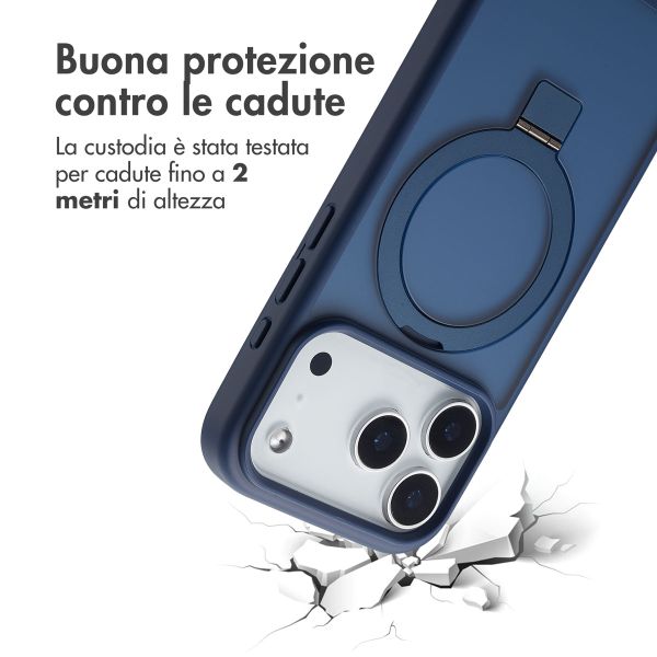Accezz Cover con anello e supporto con MagSafe Apple iPhone 17 Pro Max - Blu