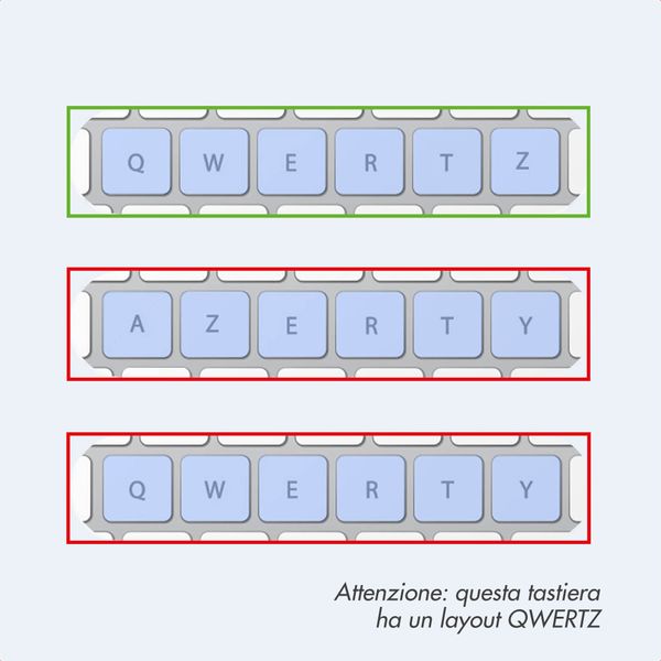 Apple Magic Keyboard Apple iPad Air 11 pollici (2026) M4 / (2025) M3 / (2024) M2 / Air 5 (2022) / Air 4 (2020) / Pro 11 (2018/2020/2021/2022) - QWERTZ / DE - Bianco