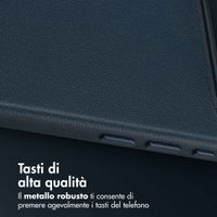 Accezz Cover in Pelle con MagSafe Apple iPhone Air - Nightfall Blue
