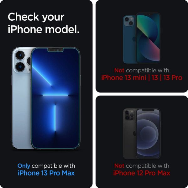 Spigen Vetro temperato privacy GLAStR EZ Fit + Applicatore - confezione da 2 Apple iPhone 13 Pro Max