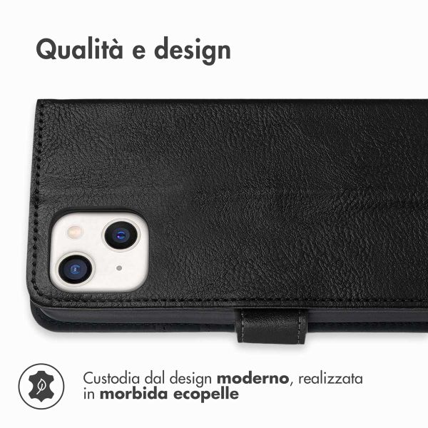 imoshion Cover a libro di Lusso Apple iPhone 13 Mini - Nero