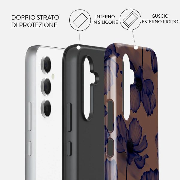 Burga Cover Posteriore Resistente Samsung Galaxy A55 - Velvet Night