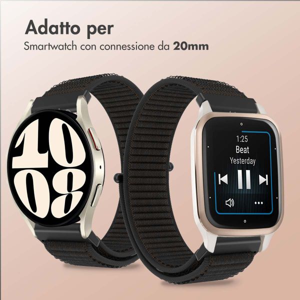 imoshion Cinturino in nylon  - Attacco universale 20 mm - Nero