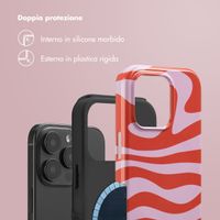 Selencia Cover posteriore Vivid con MagSafe Apple iPhone 16 Pro - Dream Swirl Pink