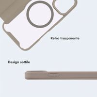 imoshion Bookcase trasparente con MagSafe Apple iPhone 15 - Beige