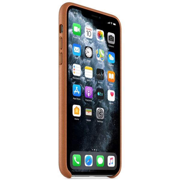 Apple Cover in Pelle iPhone 11 Pro Max - Saddle Brown