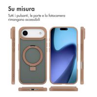 Accezz Cover con anello e supporto con MagSafe Apple iPhone Air - Marrone