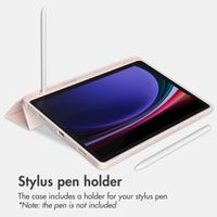 Accezz Cover a libro in silicone Smart Samsung Galaxy Tab A9 Plus - Rosa