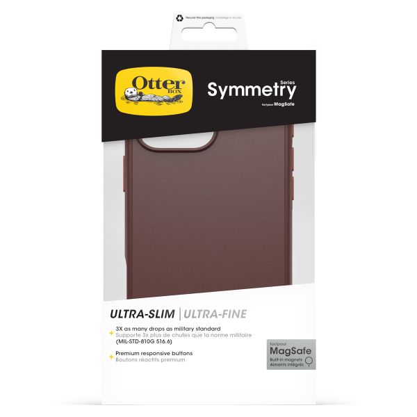 OtterBox Cover Posteriore Trasparente Symmetry con MagSafe Apple iPhone 16 Pro Max - Union Station Brown
