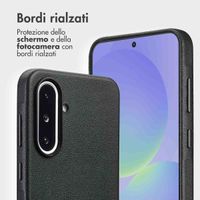 Accezz Cover in pelle 2 in 1 con MagSafe Samsung Galaxy A36 / A56 - Onyx Black