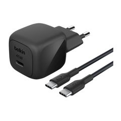 Belkin Caricatore USB-C compatto BoostCharge 25W con cavo USB-C a USB-C - 1 metro - Nero