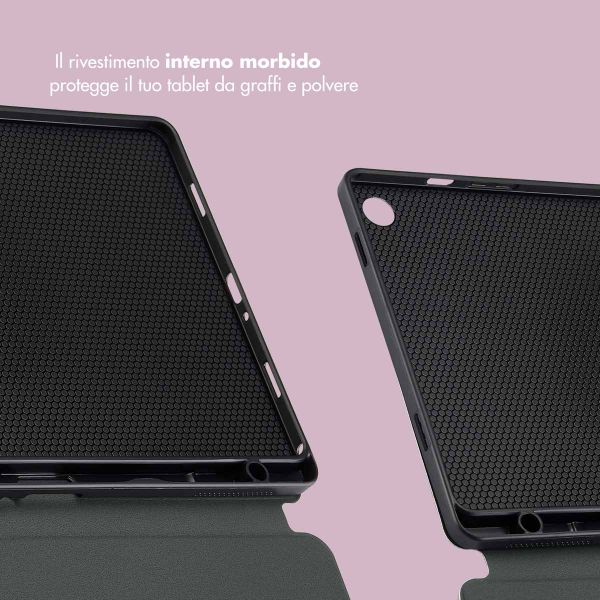 Selencia Cover per tablet Vivid Samsung Galaxy Tab A9 Plus - Marble Plum
