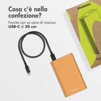 imoshion Powerbank in alluminio Ultra Series 20.000 mAh - Ricarica rapida fino a 33 watt - Oro