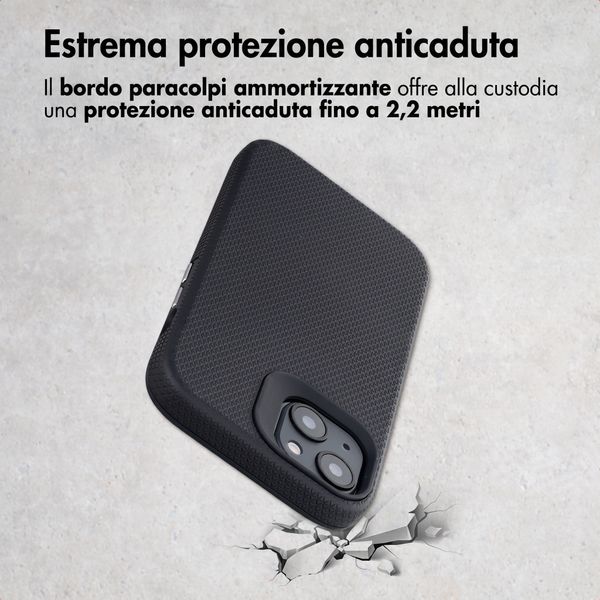 Accezz Cover Posteriore Resistente con MagSafe Apple iPhone 14 - Nero