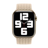 Apple Cinturino Solo intrecciato Apple Watch | 38/40/41/42 mm - Taglia 5 - Beige