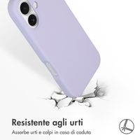 Accezz Cover in silicone liquido con MagSafe Apple iPhone 16 - Viola