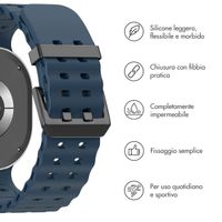 imoshion Cinturino Ocean in silicone Samsung Galaxy Watch 8 (40/44mm) / Classic (46mm) - Blu scuro
