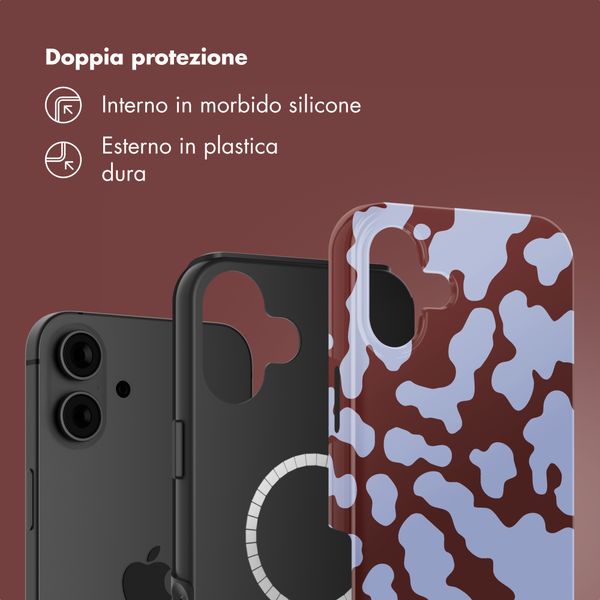 Selencia Cover posteriore Vivid con MagSafe Apple iPhone 16 - Moo'd Lavender Glow