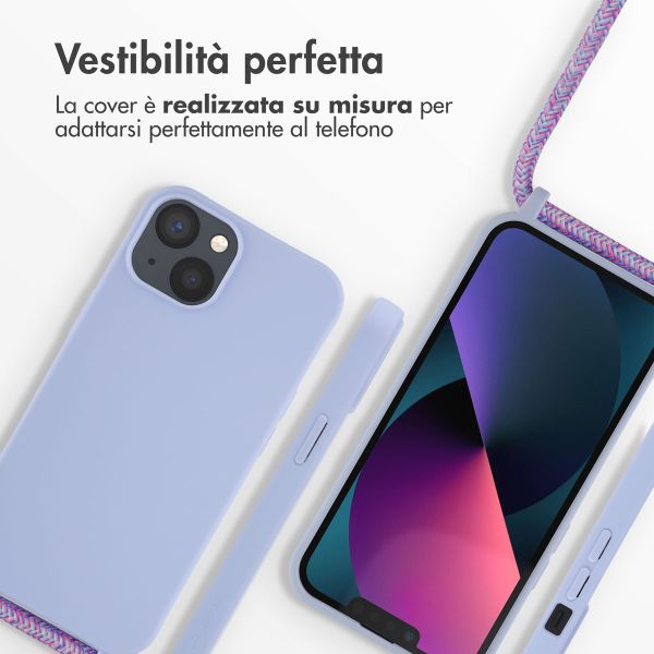 imoshion Cover in Silicone con Cordino Apple iPhone 13 - Viola