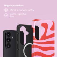 Selencia Cover posteriore Vivid con MagSafe Samsung Galaxy S26 - Dream Swirl Pink