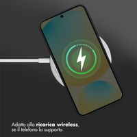 Accezz Cover in silicone liquido con MagSafe Samsung Galaxy S25 FE - Nero