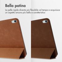 Accezz Cover a libro trifold in pelle Apple iPad 11 (2025) 11 pollici A16 / iPad 10 (2022) 10.9 pollici - Cognac