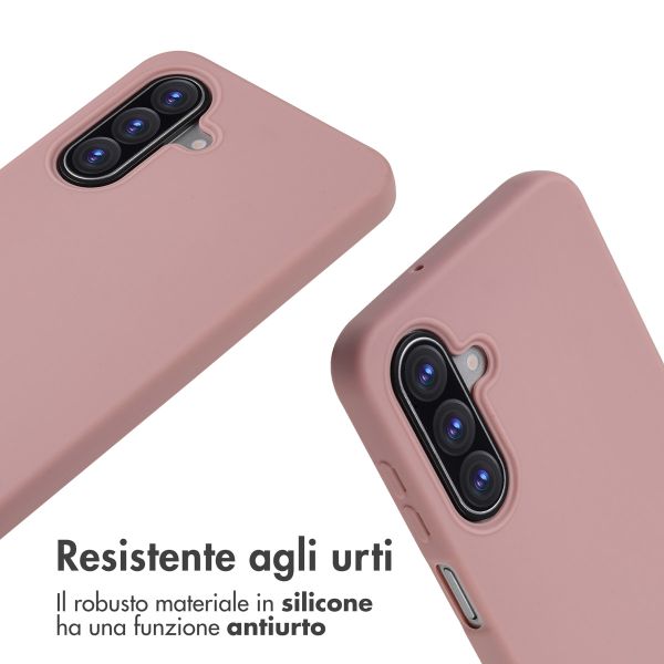 imoshion Cover in Silicone con Cordino Samsung Galaxy A17 (5G) / (4G) - Sand Pink