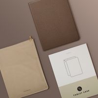 Selencia Cover Riva Samsung Galaxy Tab A11 Plus - Mocha Brown