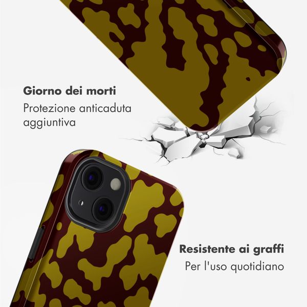 Selencia Cover posteriore Vivid con MagSafe Apple iPhone 13 - Moo'd Olive Dust
