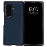 imoshion Cover posteriore MagSafe in pelle sintetica con portacarte Samsung Galaxy Z Fold 8 Ultra - Blu scuro
