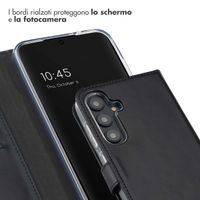 Selencia Cover a libro in vera pelle Samsung Galaxy S24 FE - Nero