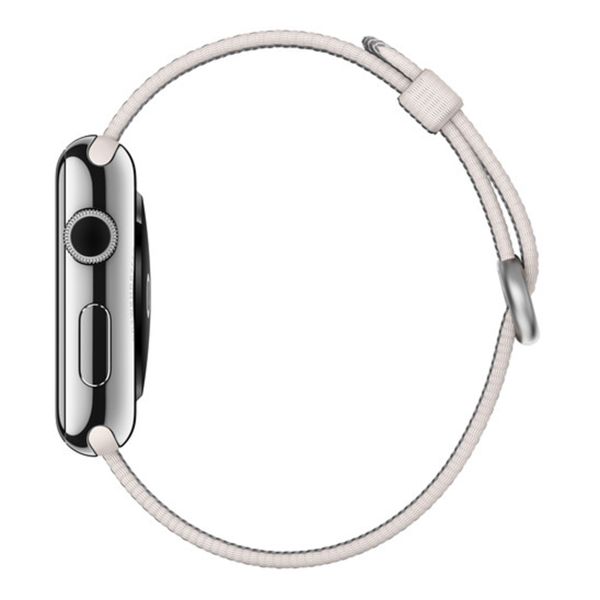 Apple Cinturino in nylon intrecciato Apple Watch | 38/40/41/42 mm - White Pearl