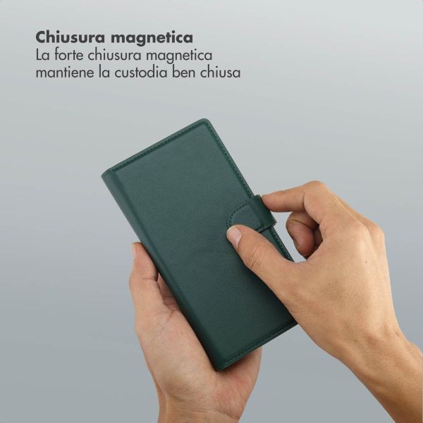 Selencia Libreria rimovibile Olyn con MagSafe Samsung Galaxy S24 Ultra - Verde